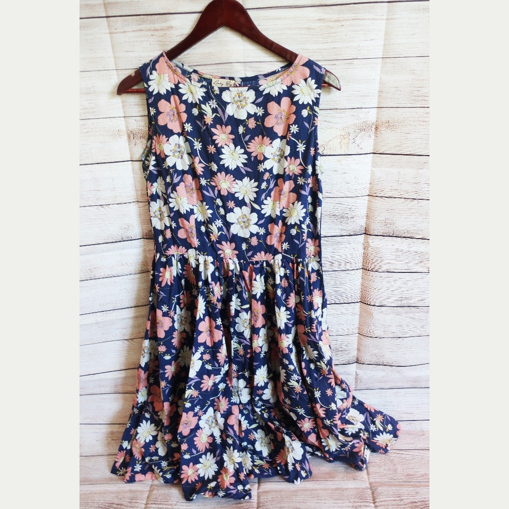 Lindy Bop Rockabilly Pinup Boho style floral dress
